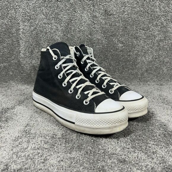 Converse Chuck Taylor All Star Lift 560845F Women’s Size 7 Black Platform Shoes - Picture 2 of 12